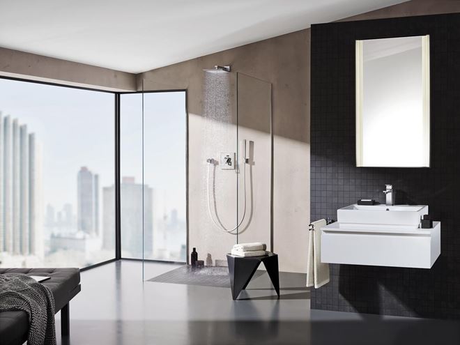 GROHE EUPHORIA CUBE STICK sprchová súprava 3-dielna, ručná sprcha 216 mm, hadica, držiak, chróm 27702000 Obrázek - fotka