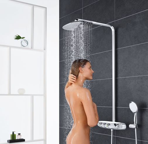 GROHE RAINSHOWER SMARTCONTROL DUO 360 sprchový set s termostatickou batériou, horná sprcha, ručná sprcha s 2 prúdmi, tyč, hadica, chróm 26250000 Obrázek - fotka