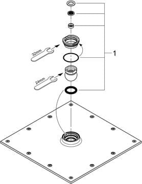 GROHE RAINSHOWER ALLURE 230 hlavová sprcha 230x230mm, s jedným prúdom, chróm 27480000 Obrázek - fotka