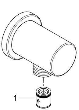 GROHE RAINSHOWER nástenné kolienko, chróm 27057000 Obrázek - fotka