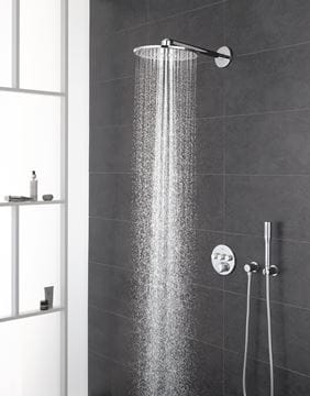 GROHE GROHTHERM SMARTCONTROL sprchový set s podomietkovou termostatickou batériou, horná sprcha, ručná sprcha, hadica, držiak, chróm 34705000 Obrázek - fotka