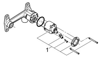 GROHE podomietkové teleso DN15 33769000 Obrázek - fotka
