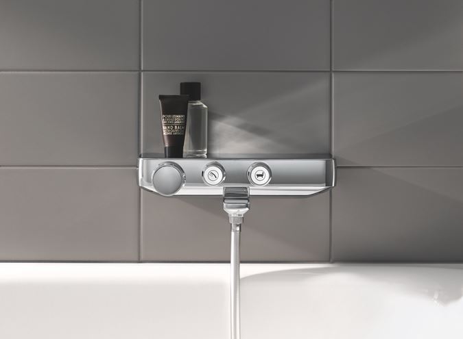 GROHE GROHTHERM SMARTCONTROL vaňová nástenná termostatická batéria, s prepínačom, chróm 34718000 Obrázek - fotka
