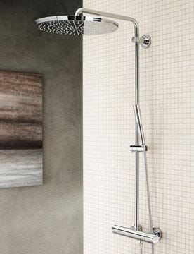 GROHE RAINSHOWER SYSTEM 400 sprchový set s termostatickou batériou, horná sprcha, ručná sprcha, tyč, hadica, chróm 27174001 Obrázek - fotka
