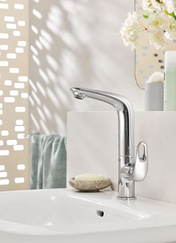 GROHE EUROSTYLE umývadlová stojanková batéria, s odtokovou súpravou, chróm 23569003 Obrázek - fotka