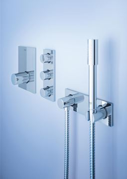 GROHE GROHTHERM F nástenné kolienko 210x70mm, s integrovaným držiakom sprchy, chróm 27621000 Obrázek - fotka
