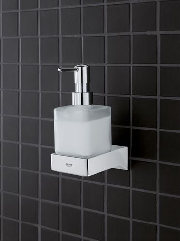 GROHE SELECTION CUBE dávkovač tekutého mydla bez držiaka, sklo, chróm 40805000 Obrázek - fotka