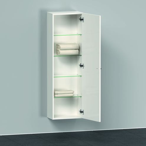 DURAVIT D-NEO nízka skrinka 40x24x132 cm, 1 dvierka, 4 police, pánty vpravo, lesklá biela DE1318R2222 Obrázek - fotka
