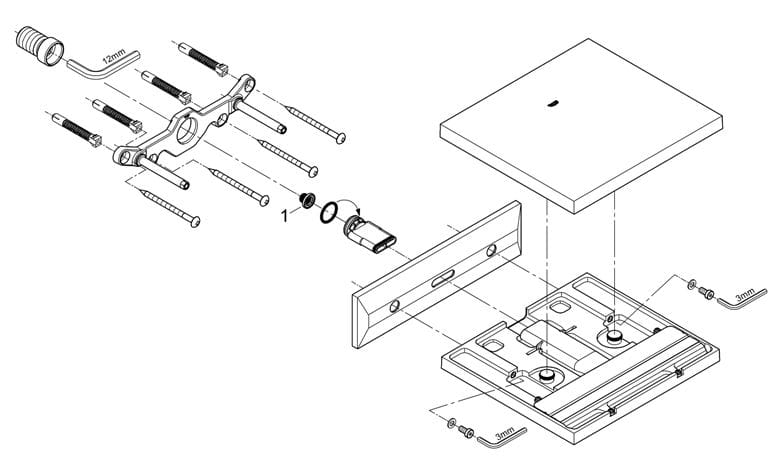 GROHE ALLURE BRILLIANT vaňový vpust, chróm 13319000 Obrázek - fotka