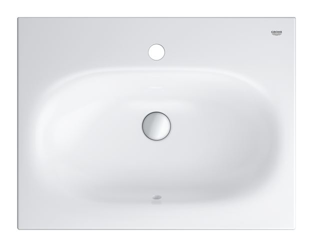 GROHE ESSENCE umývadlo 60 cm, s otvorom pre batériu a prepadom, PureGuard, alpská biela 3956800H Obrázek - fotka