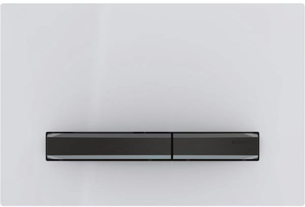 GEBERIT SIGMA 50 ovládacie tlačidlo pre dve splachovania, easy-to-clean, zinok/plast, biela/čierny chróm 115.671.11.2 Obrázek - Hlavní obrázek