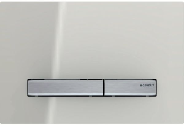 GEBERIT SIGMA 50 ovládacie tlačidlo pre dve splachovania, zinok/sklo, chróm/piesková šedá 115.788.JL.2 Obrázek - Hlavní obrázek