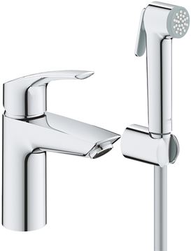 GROHE EUROSMART umývadlová stojanková batéria, s bidetovou sprškou, chróm