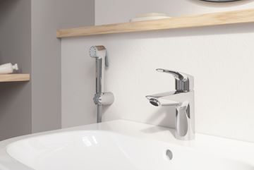 GROHE EUROSMART umývadlová stojanková batéria, s bidetovou sprškou, chróm 23124003 Obrázek - fotka