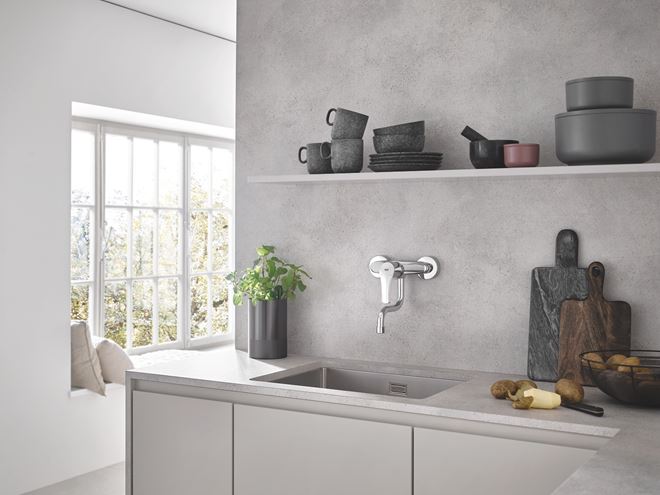 GROHE EUROSMART drezová nástenná batéria, chróm 31509003 Obrázek - fotka