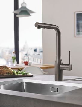 GROHE ESSENCE NEW drezová batéria, s vyťahovacou sprškou, brúsený hard graphite 30504AL0 Obrázek - fotka