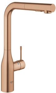 GROHE ESSENCE NEW drezová batéria, s vyťahovacou sprškou, kartáčovaný warm sunset