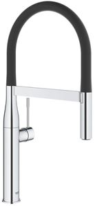 GROHE ESSENCE NEW drezová batéria, s flexi ramienkom a sprškou, chróm / čierna
