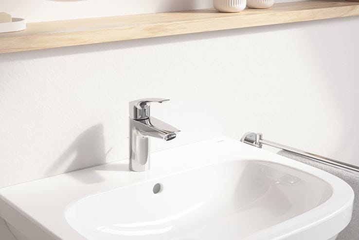 GROHE EUROSMART umývadlová stojanková batéria, s odtokovou súpravou, chróm 23456003 Obrázek - fotka