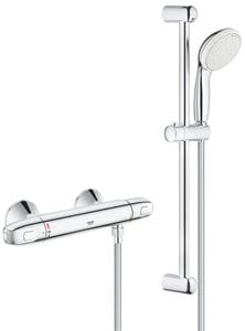 GROHE GROHTHERM 1000 sprchový set s termostatickou batériou, ručná sprcha s 2 prúdmi, tyč, hadica, chróm
