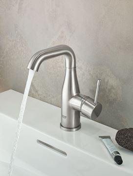 GROHE ESSENCE NEW umývadlová stojanková batéria, s odtokovou súpravou, supersteel 24173DC1 Obrázek - fotka