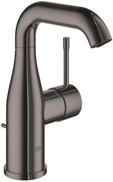 GROHE ESSENCE NEW umývadlová stojanková batéria, s odtokovou súpravou, hard graphite