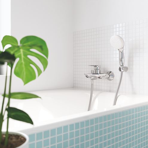 GROHE BAUEDGE vaňová nástenná batéria, s prepínačom, chróm 23604001 Obrázek - fotka