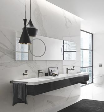 GROHE ESSENCE NEW umývadlová stojanková batéria, s odtokovou súpravou, brúsený hard graphite 24171AL1 Obrázek - fotka