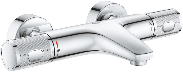 GROHE GROHTHERM 1000 PERFORMANCE vaňová nástenná termostatická batéria, s prepínačom, chróm 34830000 Obrázek - Hlavní obrázek