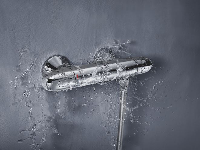 GROHE GROHTHERM 1000 sprchová nástenná termostatická batéria, Water Saving, chróm 34814003 Obrázek - fotka