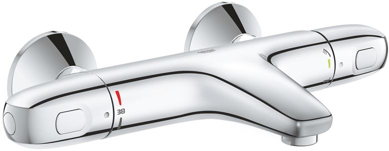 GROHE GROHTHERM 1000 vaňová nástenná termostatická batéria, s prepínačom, chróm 34816003 Obrázek - Hlavní obrázek