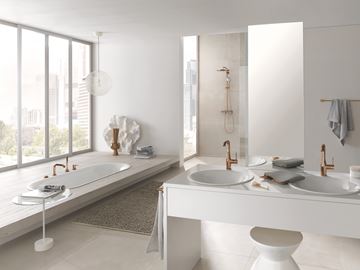 GROHE ESSENCE NEW umývadlová stojanková batéria, s odtokovou súpravou, warm sunset 24174DA1 Obrázek - fotka