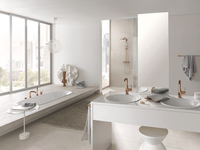 GROHE ESSENCE NEW umývadlová stojanková batéria, s odtokovou súpravou, warm sunset 24174DA1 Obrázek - fotka