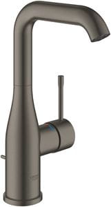 GROHE ESSENCE NEW umývadlová stojanková batéria, s odtokovou súpravou, brúsený hard graphite