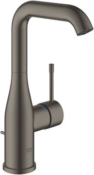 GROHE ESSENCE NEW umývadlová stojanková batéria, s odtokovou súpravou, brúsený hard graphite