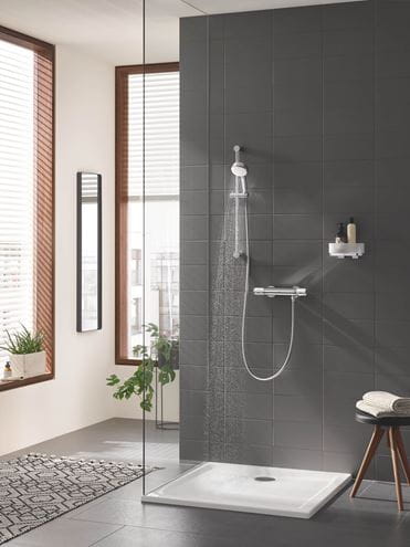 GROHE GROHTHERM 1000 PERFORMANCE sprchový set s termostatickou batériou, ručná sprcha s 2 prúdmi, tyč, hadica, chróm 34834000 Obrázek - fotka