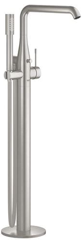 GROHE ESSENCE NEW vaňová batéria na podlahu, s prepínačom, so sprchovou súpravou, supersteel 25248DC1 Obrázek - Hlavní obrázek