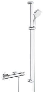 GROHE GROHTHERM 1000 PERFORMANCE sprchový set s termostatickou batériou, ručná sprcha s 2 prúdmi, tyč, hadica, chróm