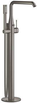 GROHE ESSENCE NEW vaňová batéria na podlahu, so sprchovou súpravou, s prepínačom, brúsený hard graphite