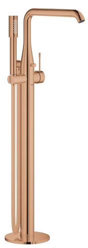 GROHE ESSENCE NEW vaňová batéria na podlahu, s prepínačom, so sprchovou súpravou, warm sunset 25248DA1 Obrázek - Hlavní obrázek