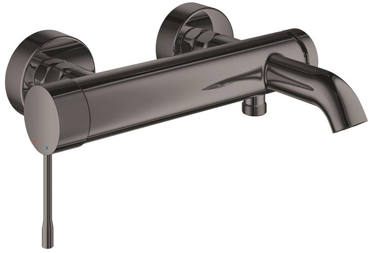 GROHE ESSENCE NEW vaňová nástenná batéria, s prepínačom, hard graphite 25250A01 Obrázek - Hlavní obrázek