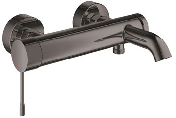 GROHE ESSENCE NEW vaňová nástenná batéria, s prepínačom, hard graphite