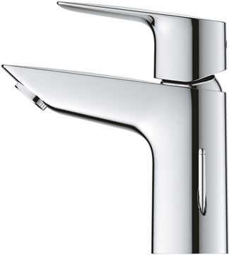 GROHE BAUEDGE umývadlová stojanková batéria, s odtokovou súpravou, studený štart, chróm 23559001 Obrázek - fotka