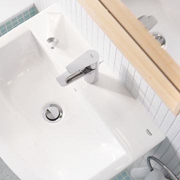 GROHE BAUEDGE umývadlová stojanková batéria, s odtokovou súpravou, chróm 23899001 Obrázek - fotka