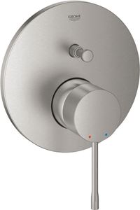 GROHE ESSENCE NEW vaňová podomietková batéria, s prepínačom, supersteel