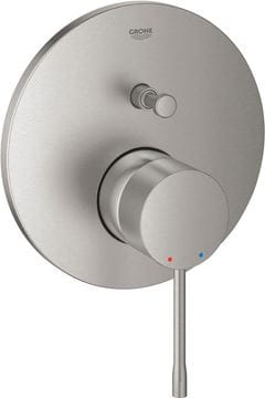 GROHE ESSENCE NEW vaňová podomietková batéria, s prepínačom, supersteel