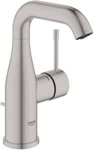 GROHE ESSENCE NEW umývadlová stojanková batéria, s odtokovou súpravou, supersteel