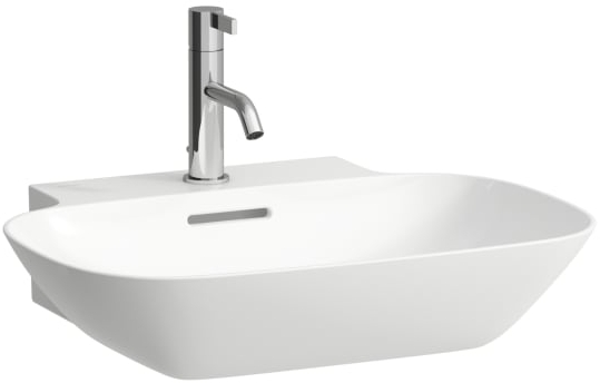 LAUFEN INO umývadlo na dosku 56 cm, s otvorom pre batériu a prepadom, brúsené H8163020001041 Obrázek - Hlavní obrázek