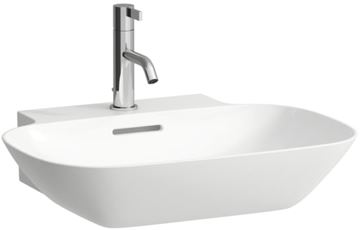 LAUFEN INO umývadlo na dosku 56 cm, s otvorom pre batériu a prepadom, brúsené