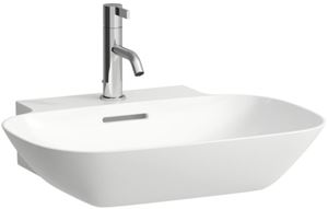 LAUFEN INO umývadlo na dosku 56 cm, s otvorom pre batériu a prepadom, brúsené